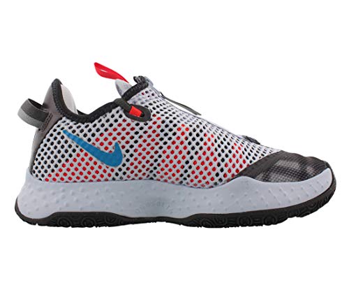 Nike PG 4 Herren Basketball Trainers CD5079 Sneakers Schuhe (UK 10 US 11 EU 45, Football Grey laer Blue 002) – Ansicht 3