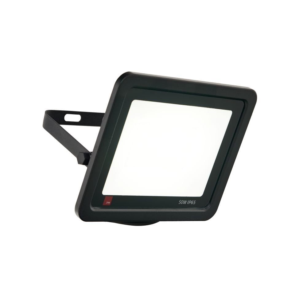 Litecraft Black Mears Flood Light Outdoor Led Slimline Garden Fitting - (50 Watt)