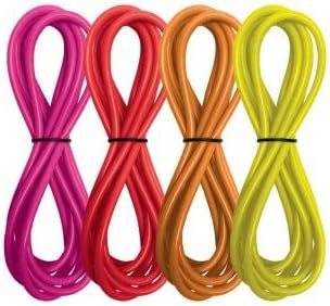 Red Sea ReefDose Deluxe 4 Color Dosing Tube Kit Red Yellow Pink Orange | Saltwater Marine Aquarium Dosing Pump Tubing Set Hose