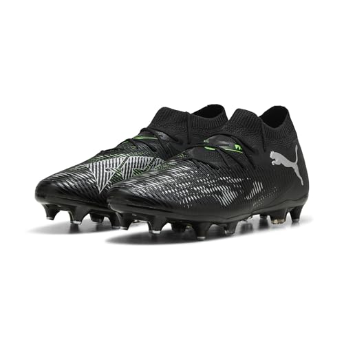 Puma Future 8 Match MXSG, Unisex Fussballschuh, Puma Black-Puma Silver-Fluo Green,