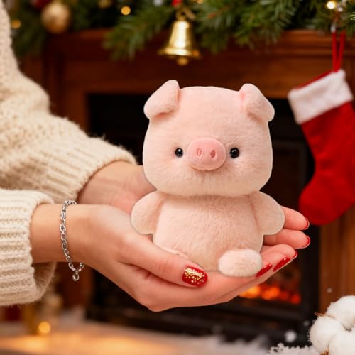 EduPlayte 2 Stück Plüsch Spielzeug, Piggy Plüschpuppe, Fluffy Little Bear, 16cm Nettes Cartoon Plüschtier, Geschenk für Kinder Jungen Mädchen