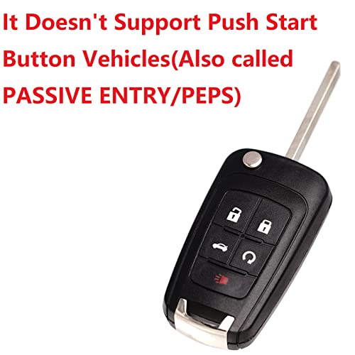 image for MechanMagic Remote Flip Key Fob Replacement Fits for Chevy Cruze Equin