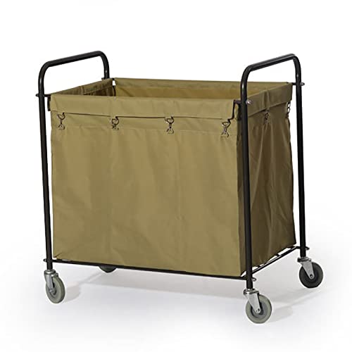 Panier à linge roulant grand modèle commercial avec sacs amovibles