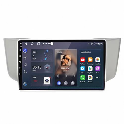 Radio coche 2 DIN con Carplay para Lexus RX300 y pantalla HD con Bluetooth