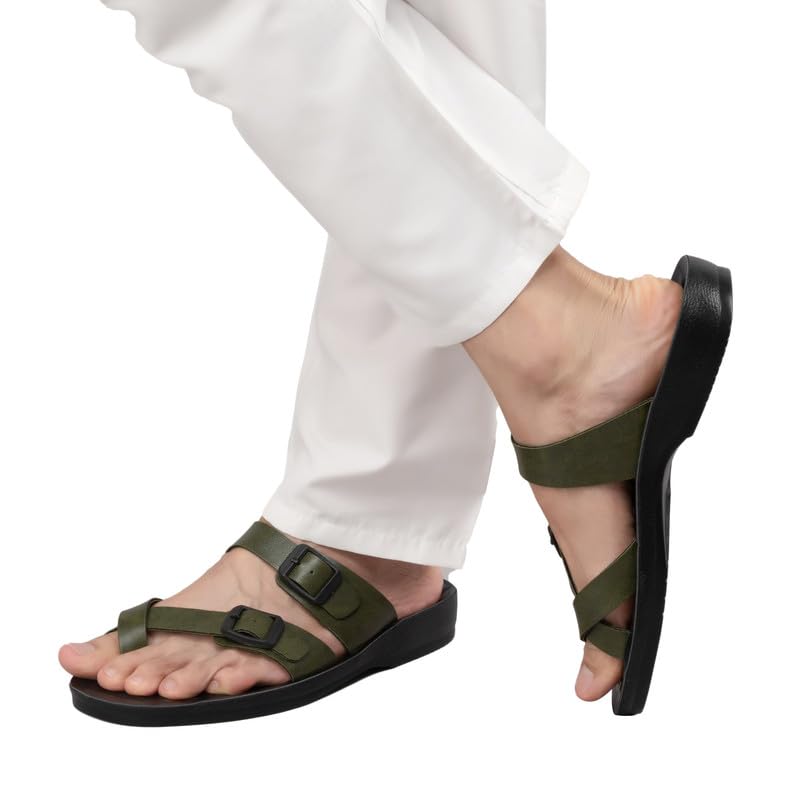 Image of Chips Men's BROWN Lightweight Slip-on Sandal Casual (3346)