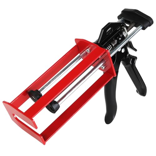 200ml Dual Cartridge Epoxy Gun 1:1 & 2:1 Ratio Manual Adhesive Applicator for 2-Part Epoxy Dual Component Glue Panel Bonding Structural Repairs Fillers and Plastic Repair