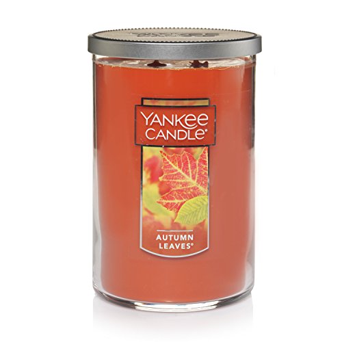 Yankee Candle Large 2 Wick Autumn Leaves Scented Tumbler Premium Grade Candle Wax