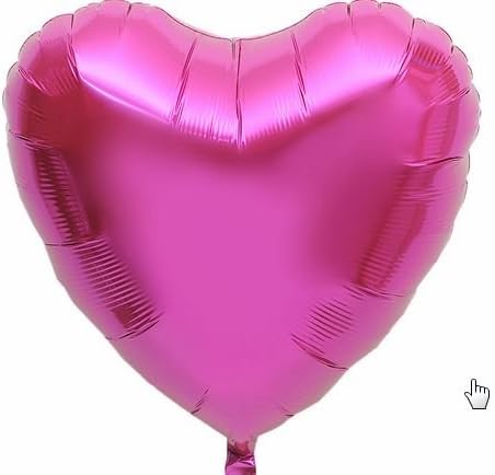 Amazon N Brand ハート型 アルミバルーン ５０枚 空気入れ付き ピンク 風船 バルーン ホビー
