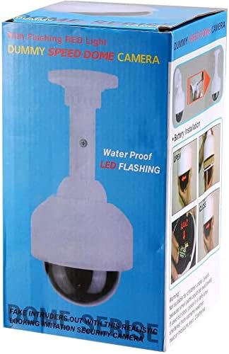 XYWHPGV Fake Security Camera Dummy Dome CCTV with Blinking Red LED Warning Alert Light, Sticker for Home Outdoor Indoor White 4pcs(afbfa 209d7 2441d 3d633 5d8b7 40fb4