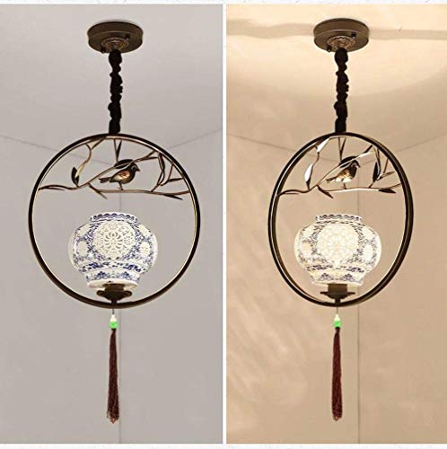 Lustre chinois oiseau pour balcon et restaurant moderne - 3