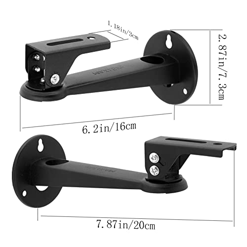 Drsn Mini držák projektoru na stěnu, nosnost 3 kg – 20 cm mini držák projektoru projektoru, nastavitelný 360 stupňů, stropní držák pro CCTV / fotoaparáty / projektory/webové kamery, černý