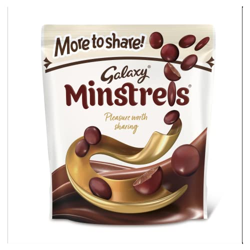Price comparison product image Galaxy Minstrels Chocolate Bag,  Chocolate Gift & Movie Night Snack,  Sharing Pack