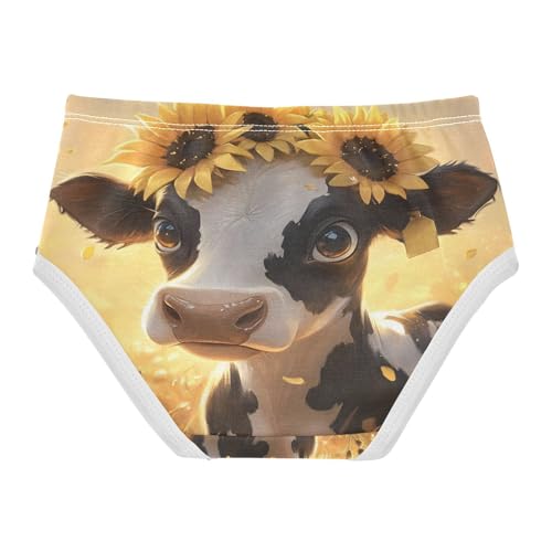 Cute Cow Sunflower Toddler Girls's Underwear 2T 202b86642