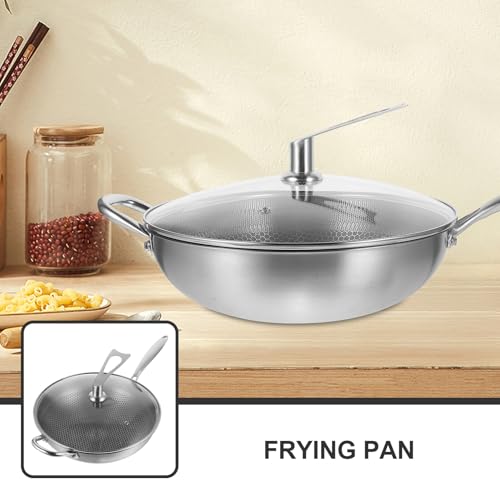 Wok de acero inoxidable con tapa 32 cm miniatura 6