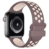 UHKZ Sport Watch Band Compatible with Apple Watch Bands 38mm 40mm 42mm 44mm,Sports Soft Silicone Wristband for Iwatch Series 6/SE/5/4/3/2/1