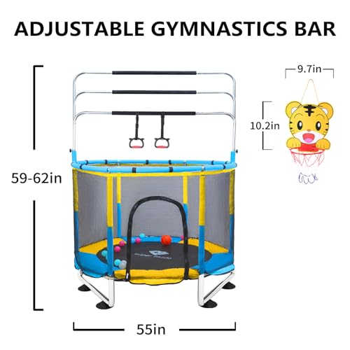 Py Super Mode Trampoline For Kids, 5Ft Adjustable Toddler Trampoline thumb #3