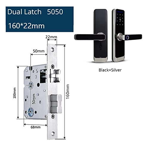 Serrure de porte intelligente WiFi avec code et carte IC - 7