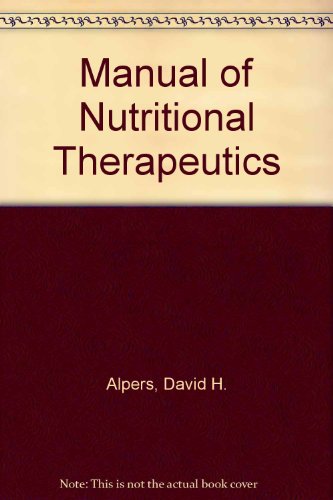 Manual of Nutritional Therapeutics 0316035300 Book Cover