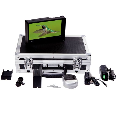 Exclusive Discount 70% Price  Ikan VH8 8-Inch Deluxe Monitor Kit for Sony L Batteries, 1600x768 Ultra Wide HD LCD Display, Case, Charger and Batteries Included (VH8-DK-E6) - Black