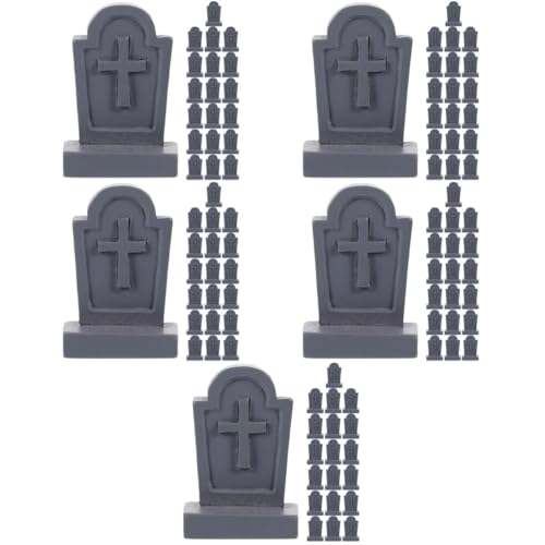 Mipcase 100piezas Decoración De Halloween Lápidas De para Jardín y Casa Adornos Espeluznantes y Cementerios Falsos