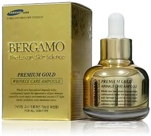 Karmart Bergamo the Luxury Skin Science Premium Gold Wrinkle Care Ampoule Serum 30 ml. [Get Free Tester Facial Mask]
