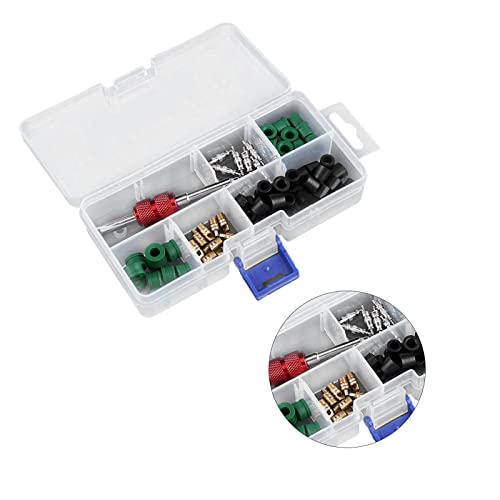 Kit de núcleo de válvula para aire acondicionado 71 piezas miniatura 2