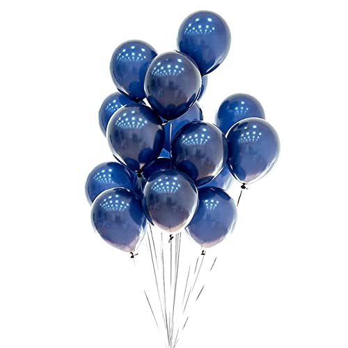 Image of Navy Blue Balloons, 5 inch 100pcs Mini Dark Blue Latex Balloons for Birthday Wedding Baby Shower Decorations (Navy Blue)