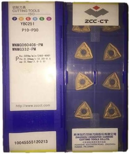 ZCC CT 100% Original WNMG WNMG06 WNMG0604 WNMG060408 PM WNMG060408-PM YBC251 Carbide Turning Inserts