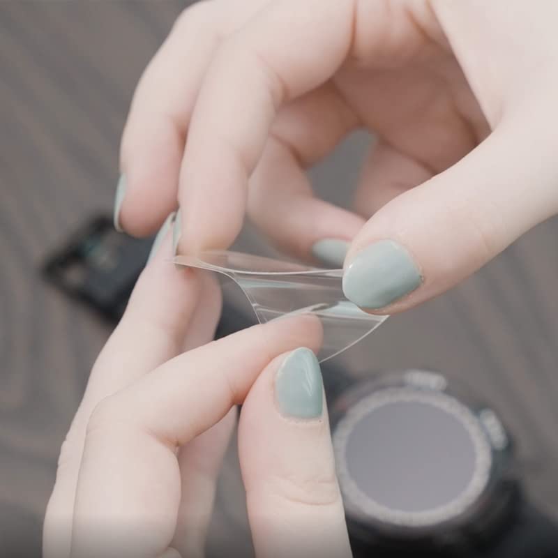 apgo Displayschutzglas 3 Stück für Acme SW301 Smartwatch, Hybrid 9H, Bildschirmschutz, Schutzglas mit Full Glue [Klar, Kratzfest]