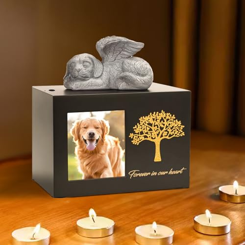 VexNook Tierurnen für Hunde oder Katzen mit individueller Gestaltung für die Aufbewahrung von Asche, geeignet für Hunde oder Katzensowie Anderen tierischen Familienmitglieder (Hunde)