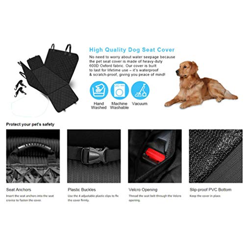 POPETPOP Assento de Carro Do Cão-Assento Traseiro Extender-Ponte Do Animal de Estimação Do Cão Rede