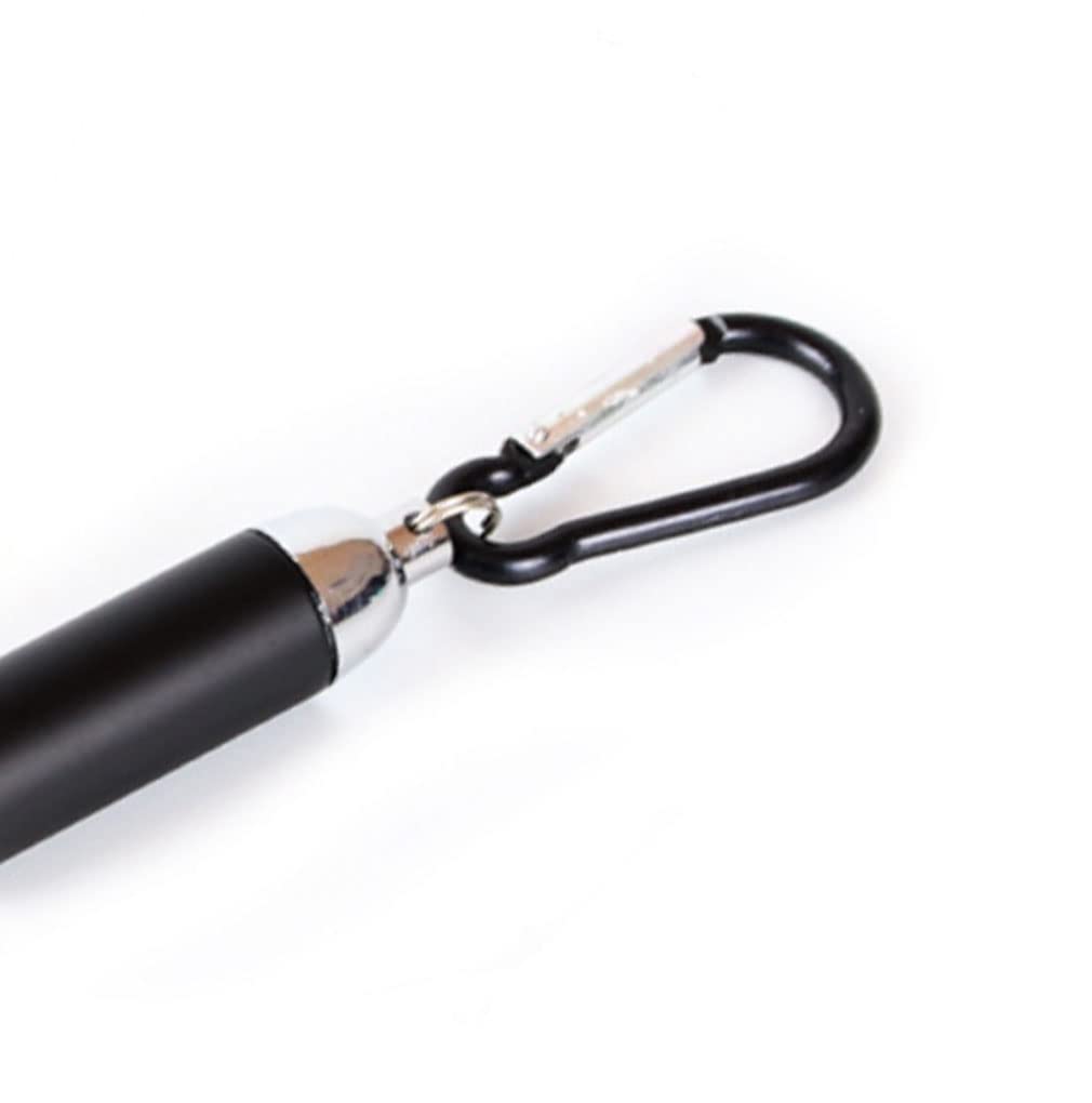 100 Pièces Mousqueton en Alliage d'aluminium Noir, Mini Mousqueton Porte-clés, pour Le Camping, la Randonnée, la Pêche