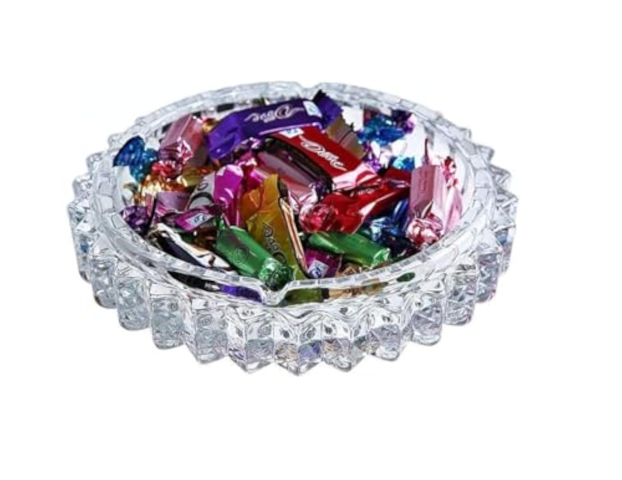 Crystal Clear Glass Ashtray, Tabletop Gift