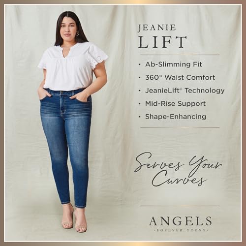 Angels Forever Young Womens Jeanie Lift Mid-Rise Straight Ankle Jeans4