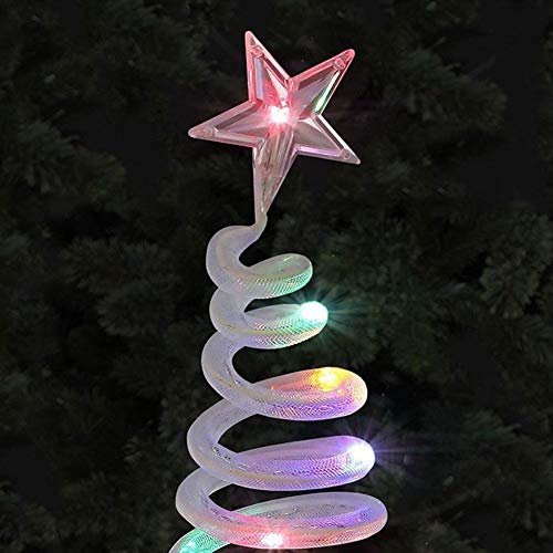 Stringa di Natale solare a spirale albero di