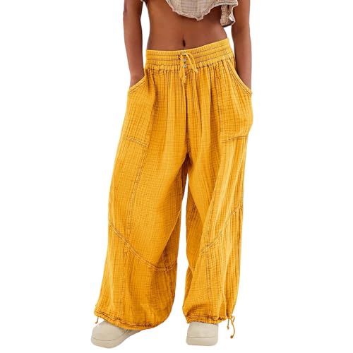 Pantalon court en mousseline femme vêtement de bureau d'été baggy
