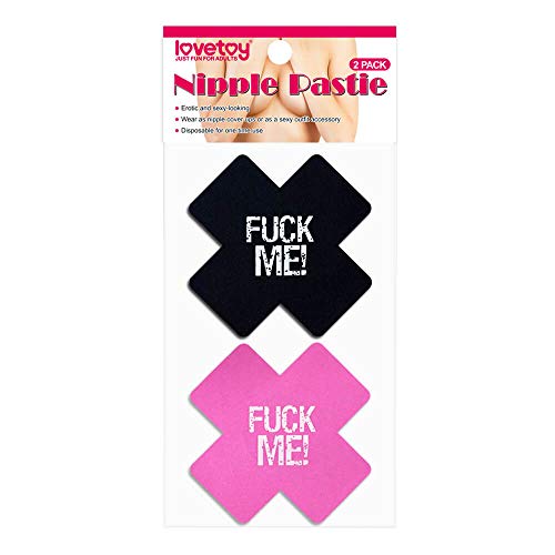 Adesivo para mamilos - Fuck me Cross Pattern Nipple Pasties - Lovetoy