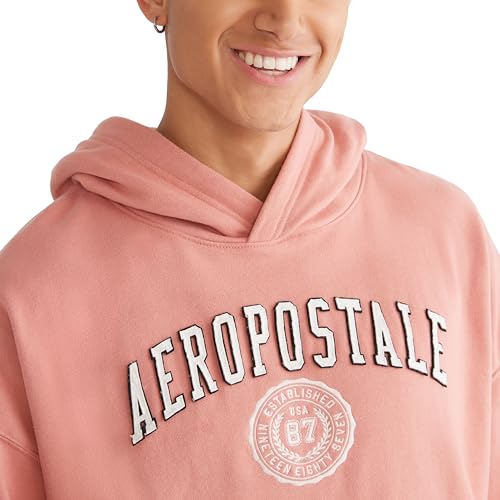 AEROPOSTALE Men's Aero Soft Heritage Fleece Po Hood2