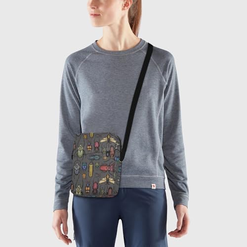 VIGTRO Small Messenger Bag Purse, Bright Insects Mini Crossbody Bag with Adjustable Strap for Women Men, Colorful Beetles Small Shoulder Bag for Travel Outdoor Sports2