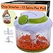 Produktbild Brieftons Quickpull Food Chopper: Leistungsstarker handbetriebener Zerkleinerer/Mixer, 950 ml, inklusive 3 Rezept-eBooks