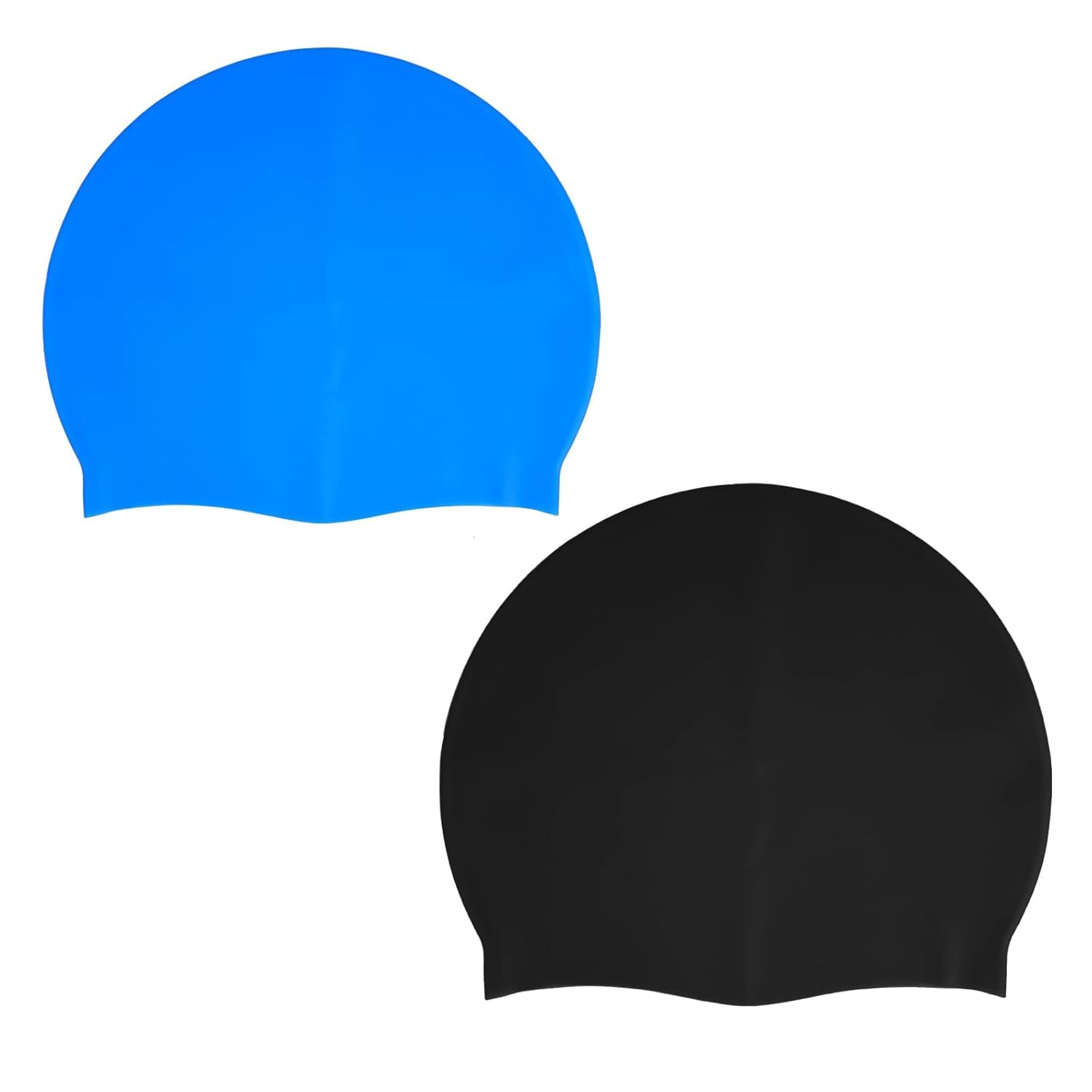 Premium Silicone Swim Cap for Adults – Tear-Resistant, Comfortable Swimming Cap for Men & Women – Hydrodynamic Fit, Hair & Ear Protection – Soft, Durable, Lightweight (Purple) [Pack of 2]-image-36