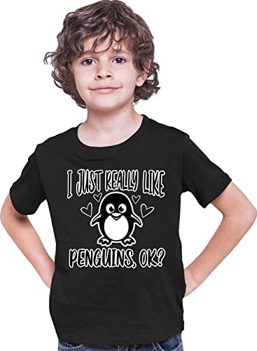 Go All Out I Just Really Like Penguins OK? Funny Gift Idea Mens Women Youth T-Shirt2