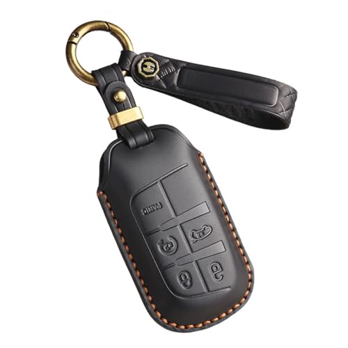 Funda de llave para coche antiarañazos con llavero integrado para Dodge Charger y Journey