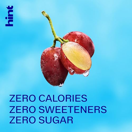 Image of Hint Fruit-Infused Bottled Water, Grape - Sugar Free Flavored Water with Zero Calories, Naturally Flavored, and No Artificial Sweeteners - 16 Fl Oz (Pack of 12)