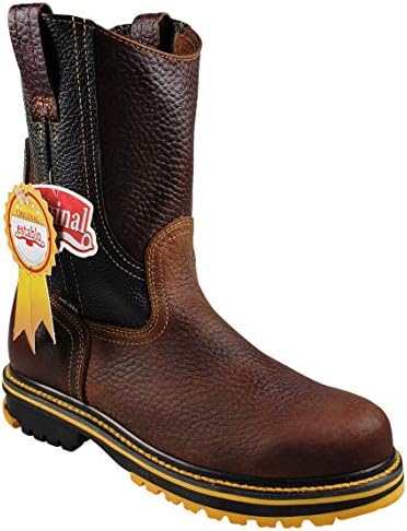 Amazon.com: ESTABLO Botas de trabajo para hombre de cuero genuino Bull  Fight Color Marrón : Ropa, Zapatos y Joyería