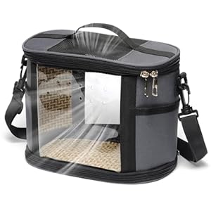 Vogel Transportbox Für Reisen - Tragekäfig Für Sittiche Und Kleinvögel | Tragbare Kleintiertasche Für Wellensittiche Nymphensittiche Und Großsittiche