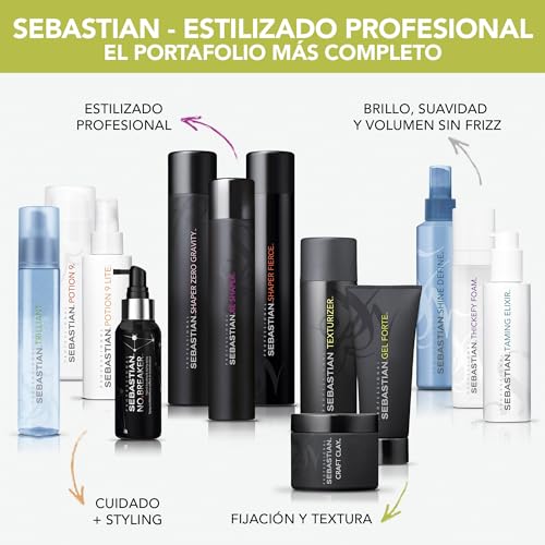 Gel Fixatif Fort Sebastian 200 ml pour une coiffure structuree - 5