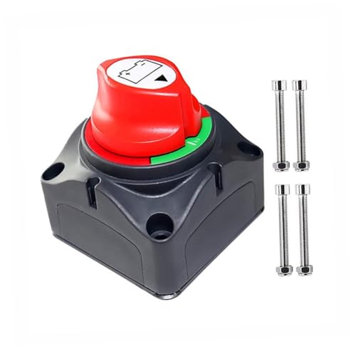 GRIRIW Heavy Duty Battery Isolator Switch 12v-48v Marine Conditions Resistant Cut off Master Isolator