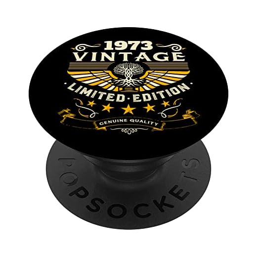 Retro 1973 Birthday Pop Socket divertido regalo de cumpleaños 1973 1973 PopSockets PopGrip Intercambiable