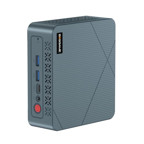 BOSGAME E2 Windows 11 Pro Business Mini-PC AMD Ryzen 5 3550H, 4 Kerne, 8 Threads, bis zu 3,7 GHz, 16 GB DDR4 RAM, 512 GB SSD, 4K@60Hz Triple Display, HDMI, Type-C, USB3.2, LAN, Wi-Fi 5, Bluetooth 5.0